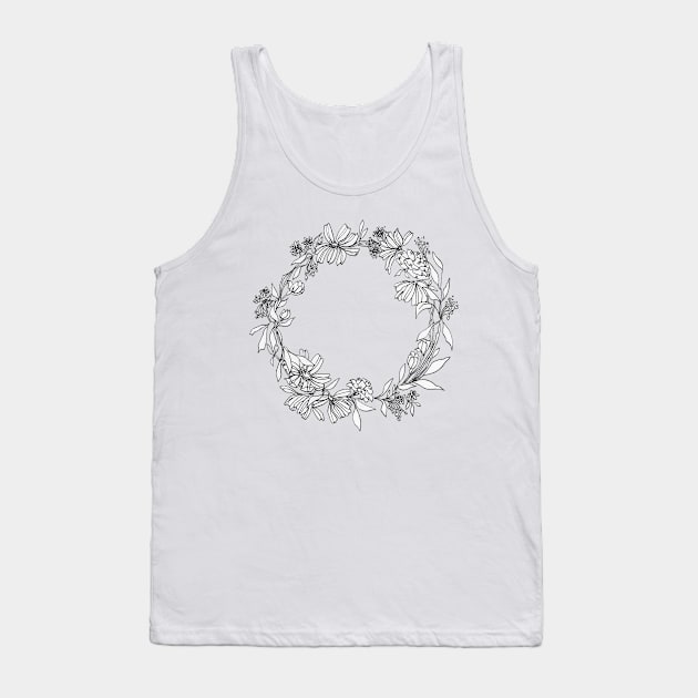 Flower Crown Tank Top by themintgardener